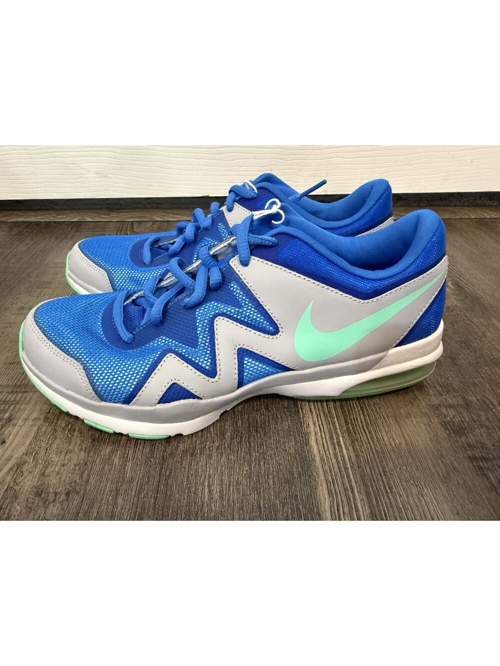 NIKE WOMEN AIR SCULPT TR 2 SHOE BLUE GREEN SZ 7 Sample Rare